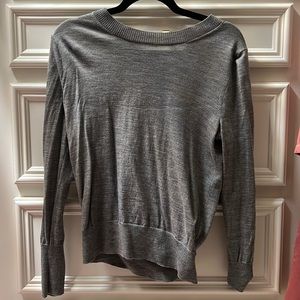 J.Crew Tie Back Sweater - Wool/Grey